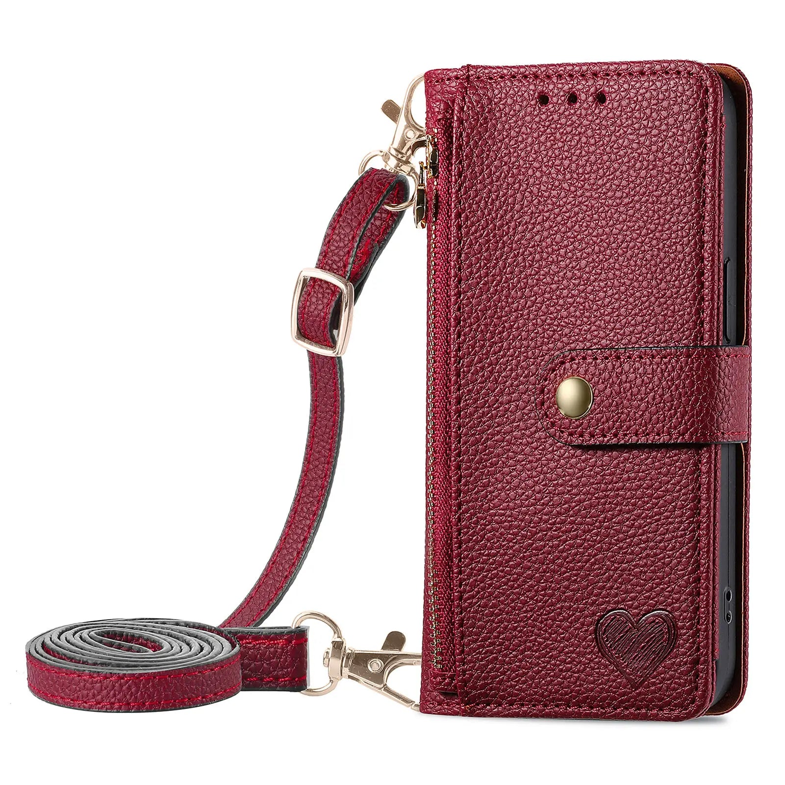 Crossbody Leather Wallet Purse Case with Zipper For Samsung - Premium Mobile Phone Cases from Dressmycell.com - Just $30! Shop now at Dressmycell.com Crossbody Leather Wallet Purse Case with Zipper For Samsung - Premium Mobile Phone Cases from Dressmycell.com - Just $30! Shop now at Dressmycell.com